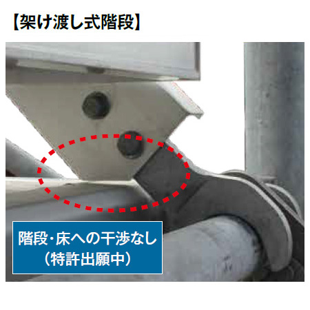 アルミ階段（架け渡し式アルミ階段）
