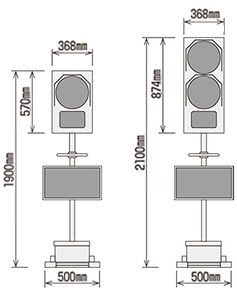 ソーラー式LED信号機