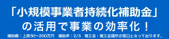 小規模事業者持続化補助金