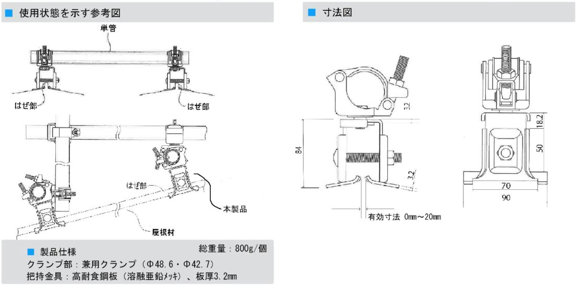 ルーフクランプ